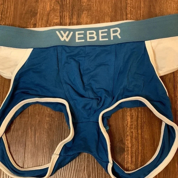 Katy Weber Men’s Brief Underwear Pima Cotton Blue Size XS New - Picture 5 of 10